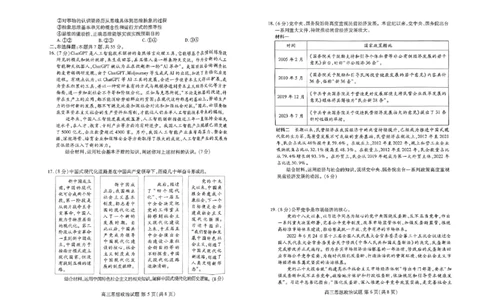 高三政治_2023年9月_01每日更新_6号_2024届山东省新高考联合质量测评高三上学期开学联考_山东省新高考联合质量测评2024届高三上学期开学联考政治