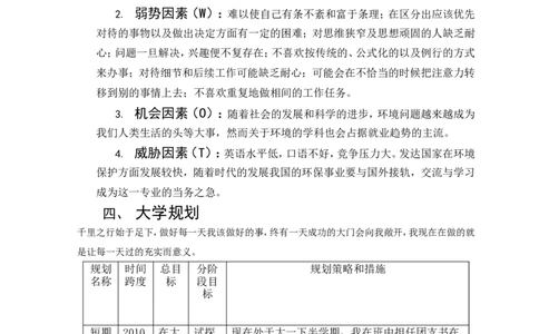 大学生职业规划----环境科学专业_E6-职业规划_66环境专业