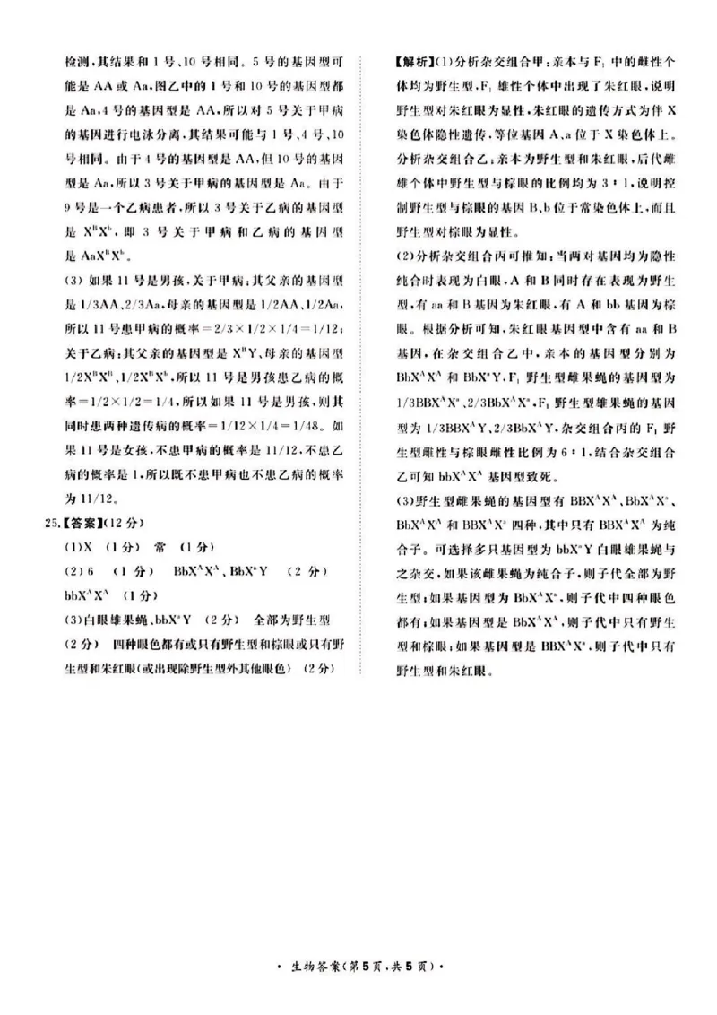 河南省青桐鸣大联考2024届高三上学期10月模拟预测生物(1)_2023年10月_01每日更新_9号_2024届河南省青桐鸣大联考高三上学期10月模拟预测