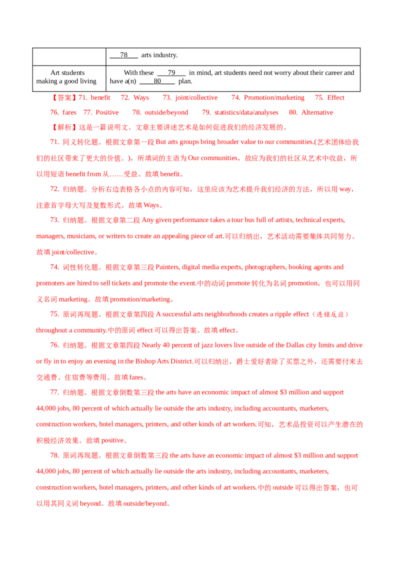 专题33其它题型（任务型阅读+写作概要+阅读表达）（解析卷）--学易金卷：十年（2014-2023）高考真题英语分项汇编（全国通用）_近10年高考真题汇编（必刷）