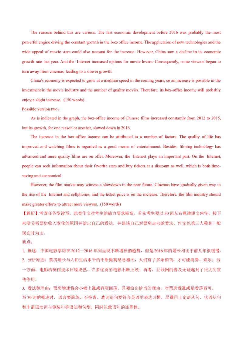 专题33其它题型（任务型阅读+写作概要+阅读表达）（解析卷）--学易金卷：十年（2014-2023）高考真题英语分项汇编（全国通用）_近10年高考真题汇编（必刷）