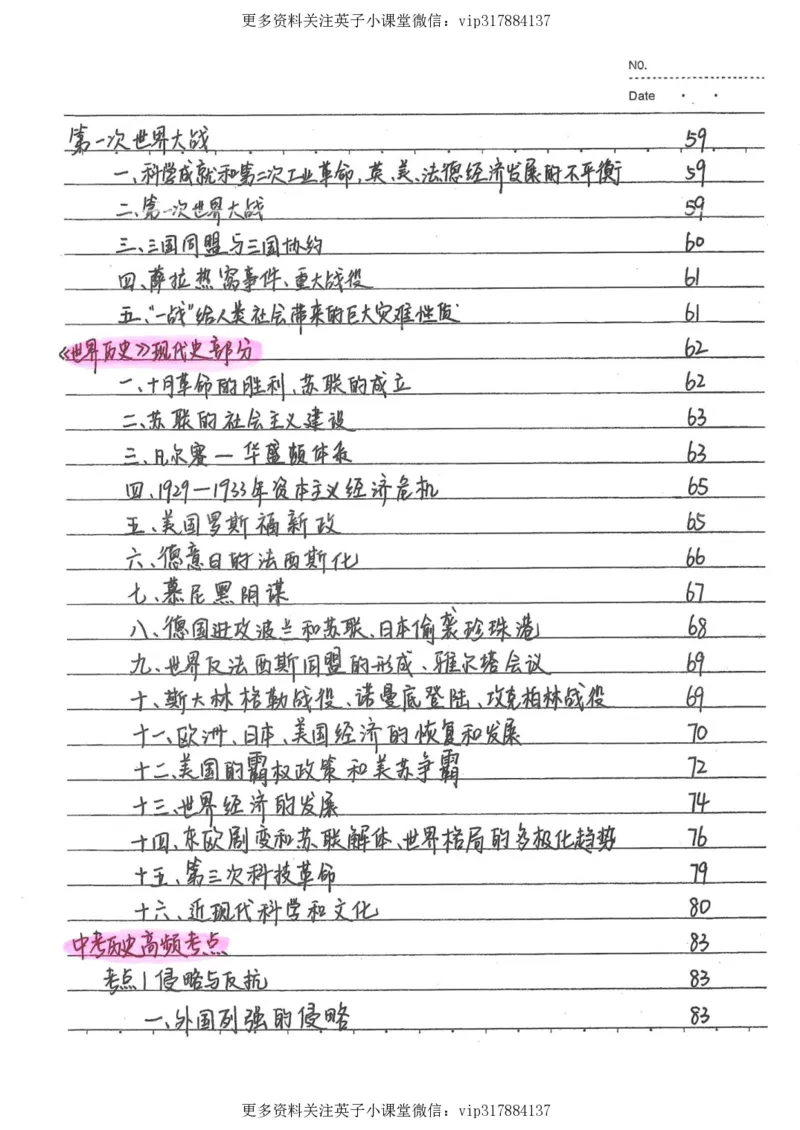 5）中考历史状元笔记（158页）_赠送小初高学霸笔记等_赠_中考状元笔记