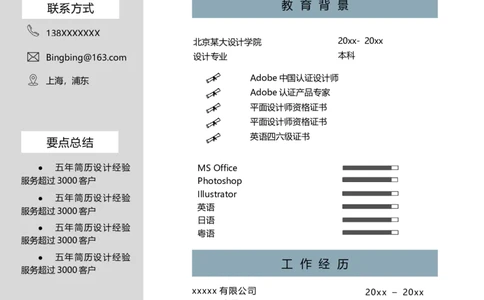 单页132_10000+PPT模板大礼包_大学生个人简历PPT模板_个人简历-Word版保存下载编辑_单页简历326款
