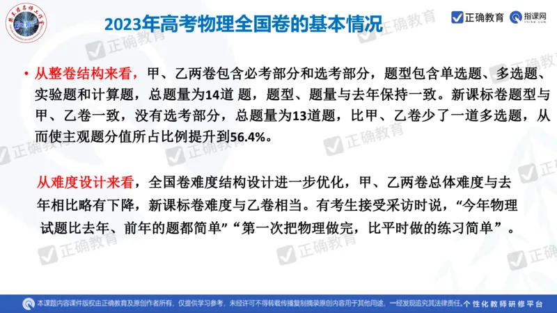 物理---西安中学樊兰君《精研真题突破专项提升思维&mdash;&mdash;高考物理命题特点趋势分析及后期备考策略》3.7_2024高考押题卷_152024其他平台全系列_2024《高考考前预测分析》