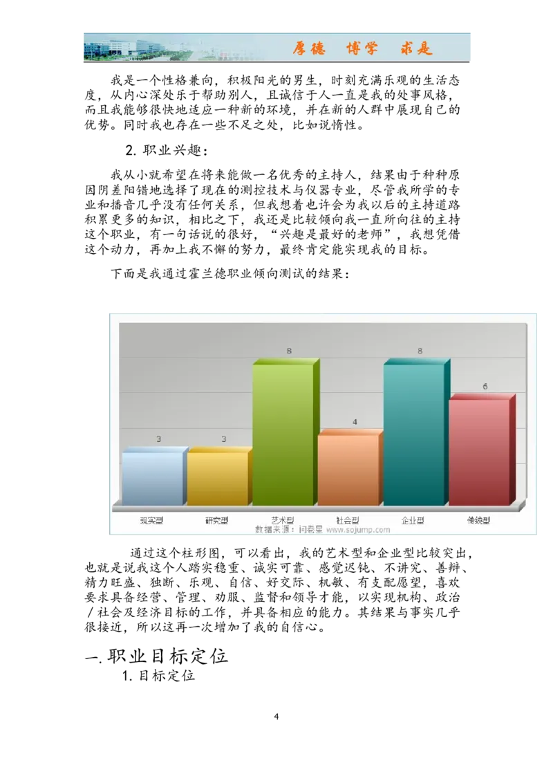 侯增辉职业规划书_E6-职业规划_93测控技术与仪器专业