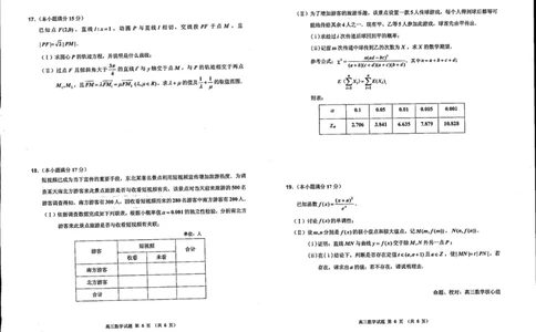 2024届吉林省吉林地区普通高中高三三模考试数学试卷+答案(1)_2024年4月_024月合集_2024届吉林省吉林地区普通高中高三三模考试