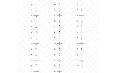 分数乘法第11-30篇（初级）答案_编码0121-6年级数学口算计算_口算题（适合6年级）(1)_分数-乘法（200篇）_（分数）乘法初级（100篇）
