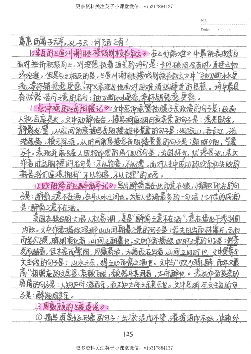 1）中考语文状元笔记（198页）_赠送小初高学霸笔记等_赠_中考状元笔记