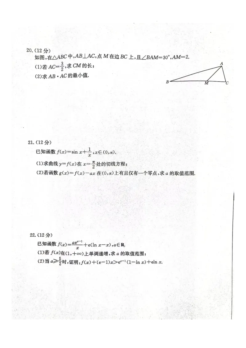 河北省邢台市五岳联盟2023-2024学年高三上学期第四次月考数学试题(1)_2023年10月_0210月合集_2024届河北省邢台市五岳联盟高三上学期第四次月考金太阳（24-91C）