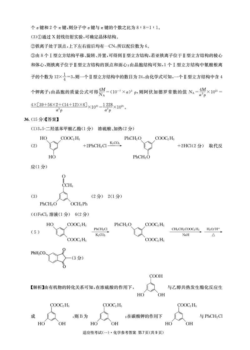 2024届四川省成都石室中学高三下学期5月高考适应性考试（一）理科综合试卷(1)_2024年5月_025月合集_2024届四川省石室中学高三5月高考适应性考试（一）
