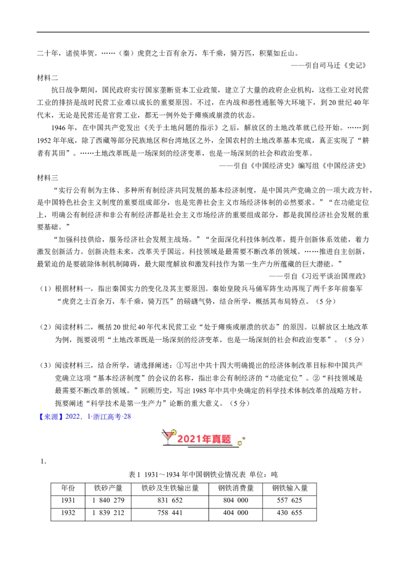 专题06新民主主义革命时期：中国成立与新民主主义革命的胜利（原卷版）_赠送：2008-2024全套高考真题_高考历史真题_送高考历史五年真题(2019-2023)分项汇编（全国通用）