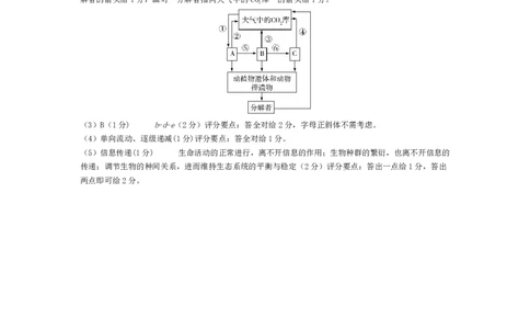 生物-皖豫联盟高三一联评分细则(1)_2023年10月_0210月合集_2024届安徽省天一皖豫名校联盟高三上学期第一次大联考_2024届安徽省天一皖豫名校联盟高三上学期第一次大联考生物