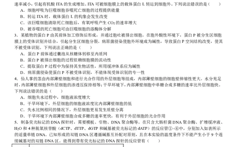山东生物-试题-p_近10年高考真题汇编（必刷）_2024年高考真题_高考真题（截止6.29）_山东卷副科（6科全）
