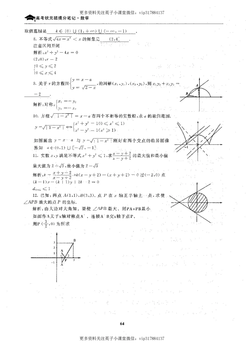 数学状元笔记高中-276页_赠送小初高学霸笔记等_赠_高考状元笔记