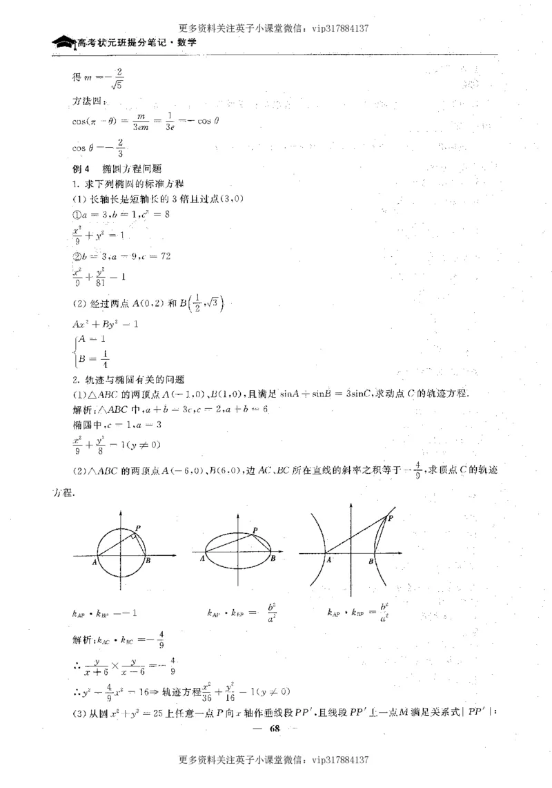 数学状元笔记高中-276页_赠送小初高学霸笔记等_赠_高考状元笔记