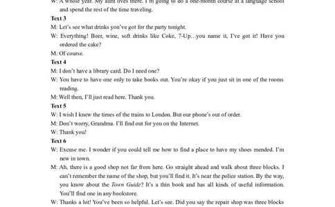 2017年英语听力（全国卷Ⅰ）听力原文_2024年5月_01按日期_1号_2024高考英语听力专题（80套模拟训练+历年真题）(附音频）_2005-2023年高考英语听力真题汇总