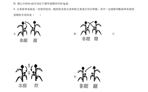 精品解析：江西省宜春市宜丰中学2023-2024学年高三10月月考生物试题（原卷版）(1)_2023年10月_0210月合集_2024届江西省宜春市宜丰中学创新部高三上学期10月月考