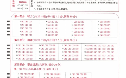 英语黑白卷（答题卡）_2023高考押题卷_腾远黑白卷（官方只发售理科及新高考版本）_新高考_2023年《腾远高考黑白卷》英语（新高考）