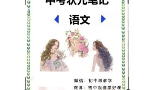 1）中考语文状元笔记（198页）_赠送小初高学霸笔记等_中考全科状元笔记