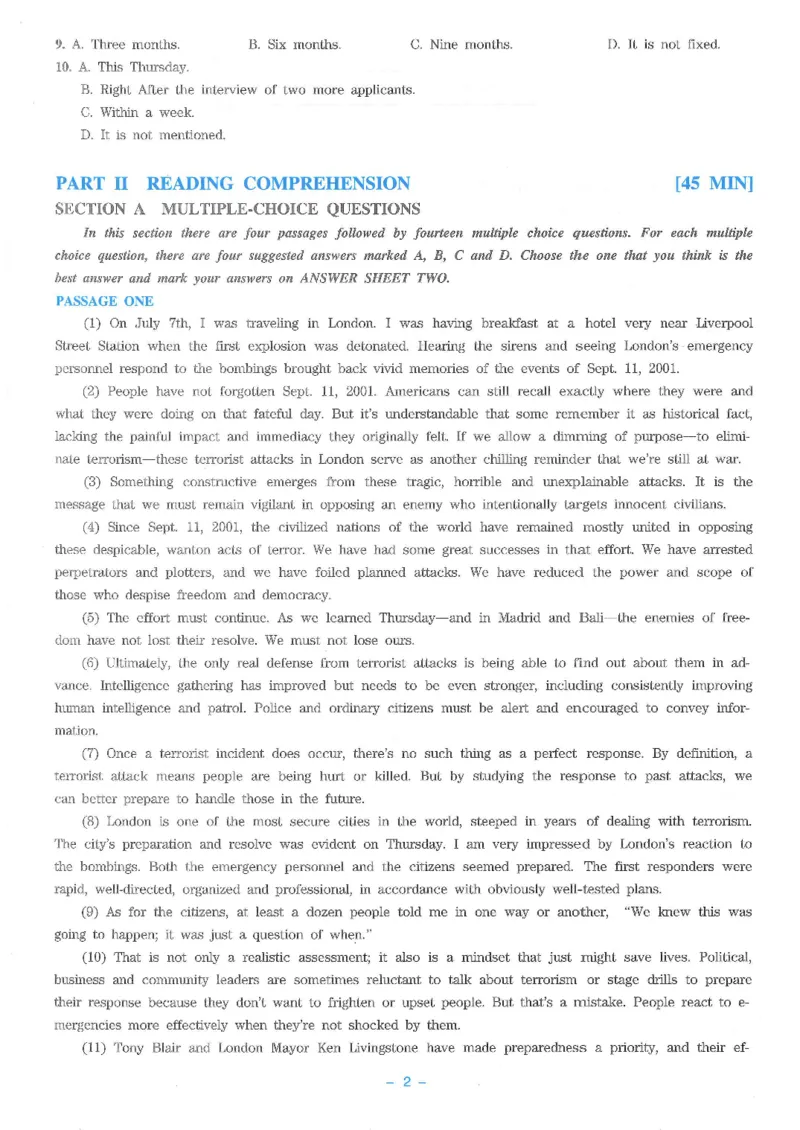 Modeltest5​_2025专四专八真题及备考资料_2009-2024专八真题+备考资料_24专八预测押题卷_专八押题卷7套_第5套预测+解析+听力