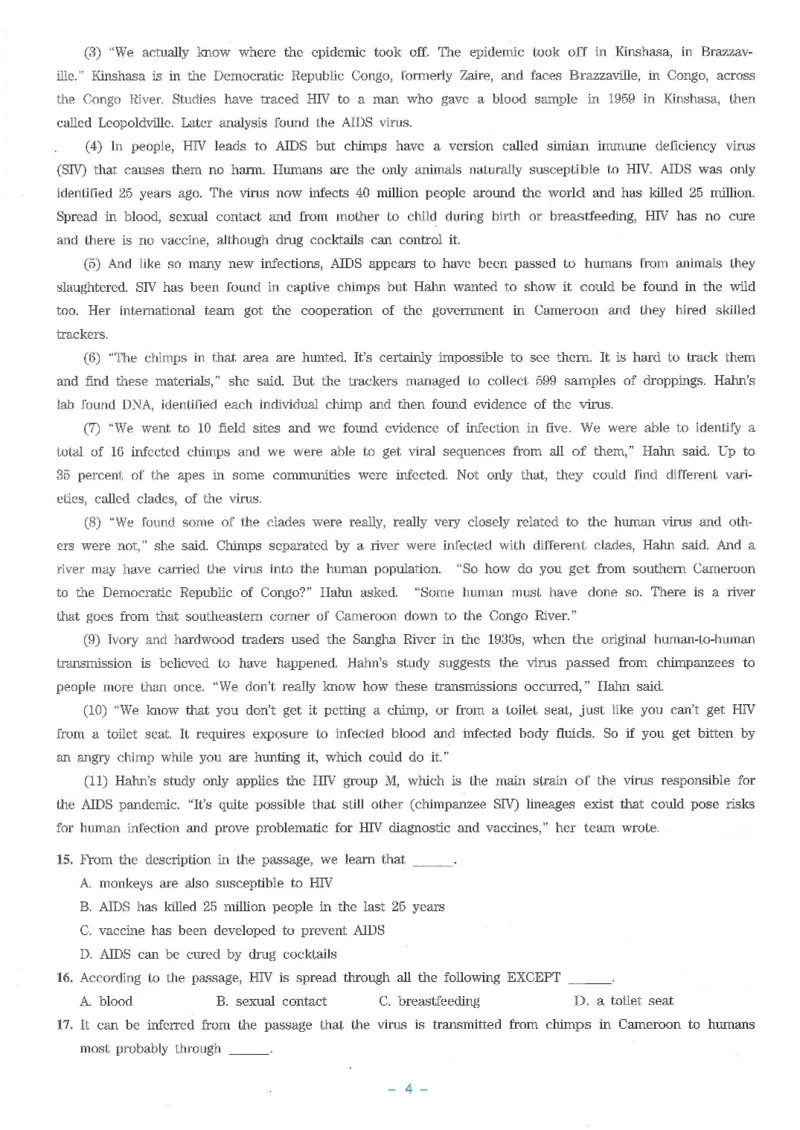 Modeltest5​_2025专四专八真题及备考资料_2009-2024专八真题+备考资料_24专八预测押题卷_专八押题卷7套_第5套预测+解析+听力