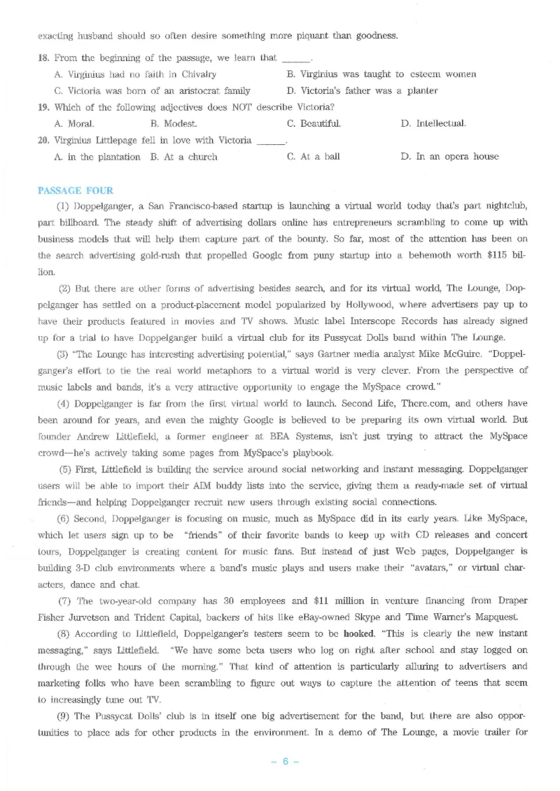 Modeltest5​_2025专四专八真题及备考资料_2009-2024专八真题+备考资料_24专八预测押题卷_专八押题卷7套_第5套预测+解析+听力