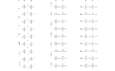 分数加法第41-60篇（初级）_编码0121-6年级数学口算计算_口算题（适合5年级）_分数-加法（200篇）_（分数）加法初级（100篇）