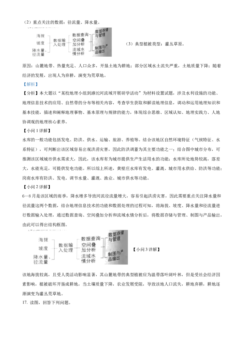2024年北京市高考地理真题（解析版）_高考真题全网收集_地理_2024年新高考北京卷地理高考真题解析（参考版）