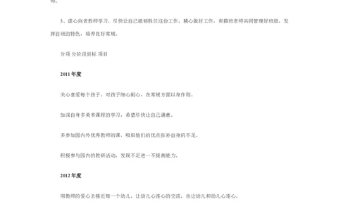 幼儿园教师个人三年职业生涯规划_E6-职业规划_25学前教育专业