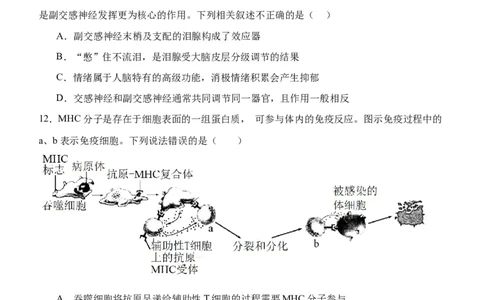 生物试题(1)_2023年10月_0210月合集_2024届河北省唐县第一中学高三上学期10月月考_河北省唐县第一中学2024届高三上学期10月月考生物