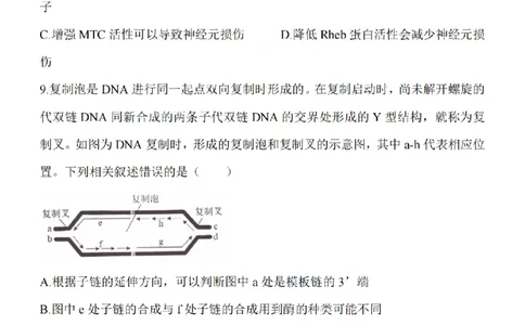 江苏省淮安市五校联盟2024届高三上学期10月学情调查测试生物(1)_2023年10月_0210月合集_2024届江苏省淮安市五校联盟高三上学期10月学情调查测试