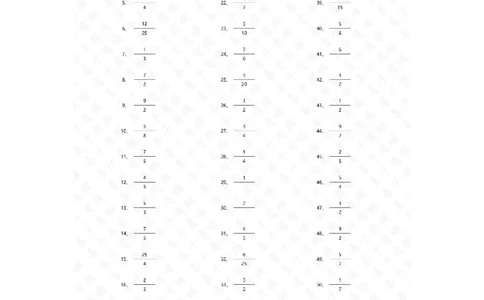 分数除法第41~60篇（初级）答案_编码0121-6年级数学口算计算_口算题（适合6年级）(1)_分数-除法（200篇）_（分数）除法初级（100篇）