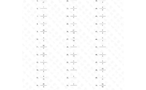 分数除法第41~60篇（初级）答案_编码0121-6年级数学口算计算_口算题（适合6年级）(1)_分数-除法（200篇）_（分数）除法初级（100篇）