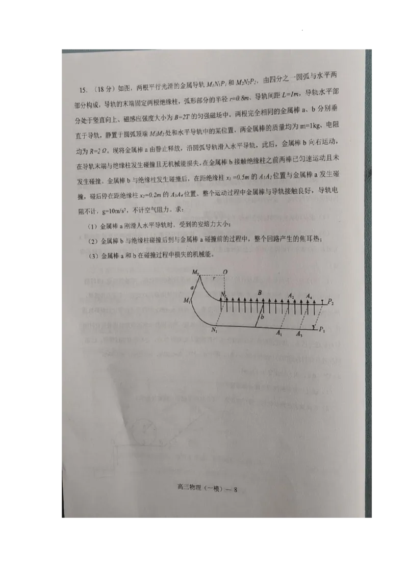 2023届辽宁省协作校高三下学期第一次模拟考试物理试题_2024年2月_01每日更新_15号_2023届辽宁省协作校高三下学期第一次模拟考试全科