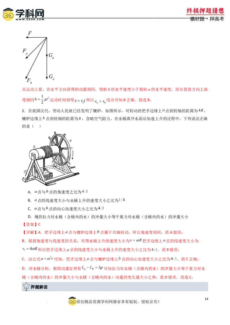 物理（新高考通用）-2024年高考终极押题猜想（解析版）_2024高考押题卷_62024学科网全系列_212024年高考终极押题猜想_物理-2024年高考终极押题猜想