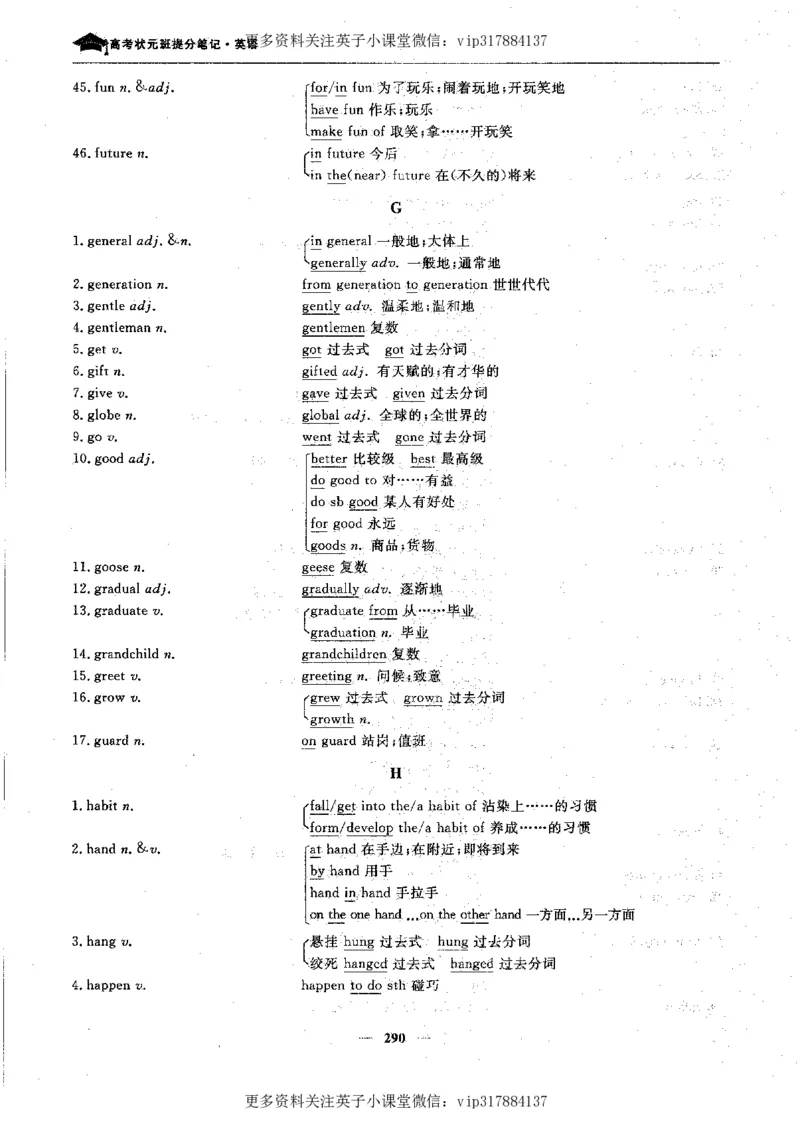 英语状元笔记高中-340页_赠送小初高学霸笔记等_赠_高考状元笔记