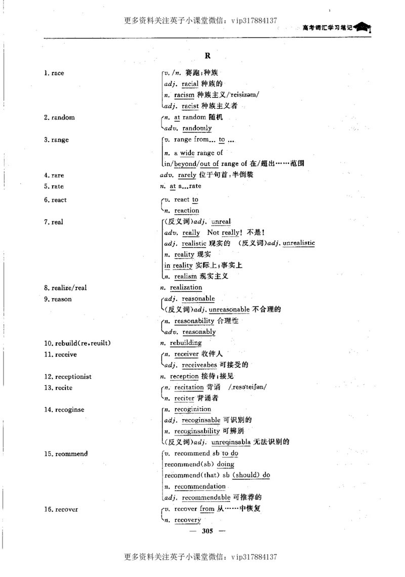 英语状元笔记高中-340页_赠送小初高学霸笔记等_赠_高考状元笔记