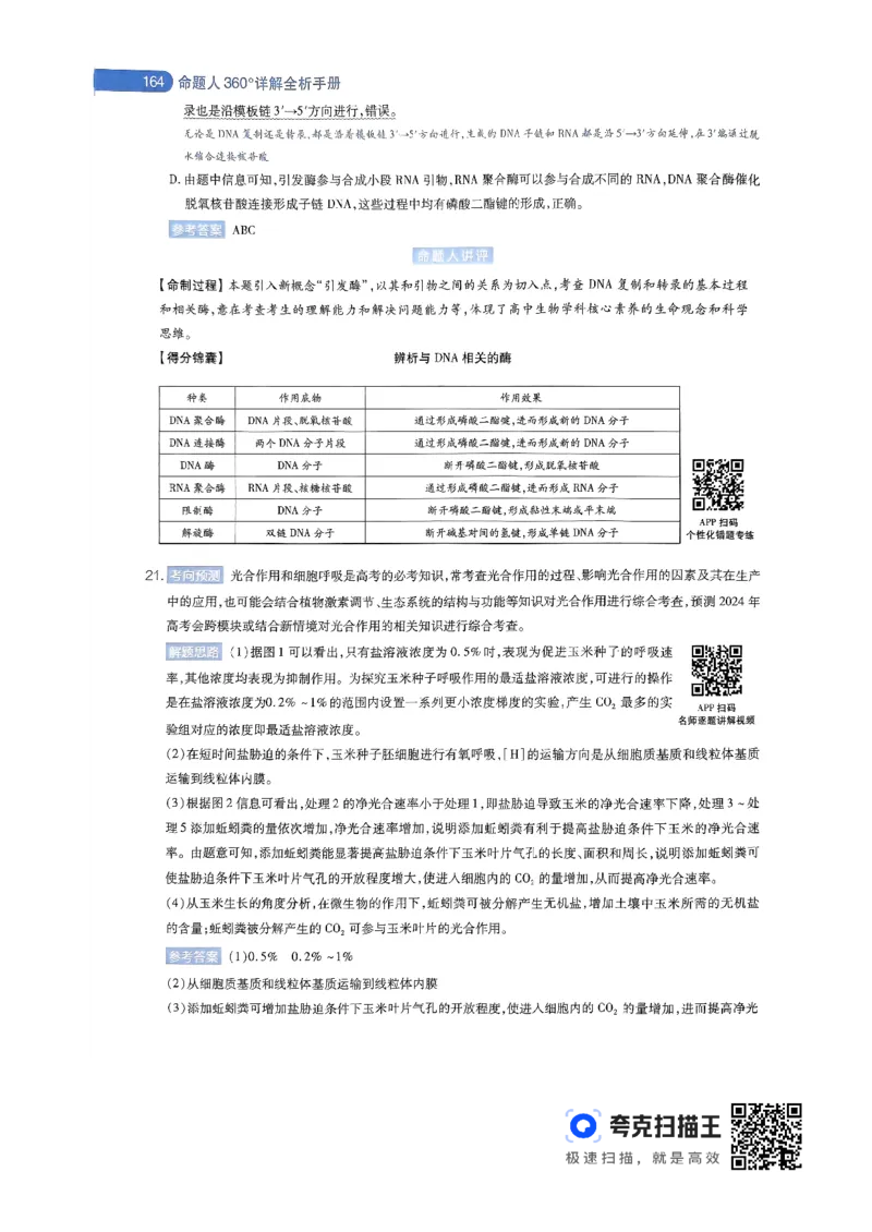 生物学AB卷答案及解析_2024高考押题卷_12024天星全系列_@@@天星临考押题密卷汇总重复_2024年tx高考临考押题密卷辽宁专版