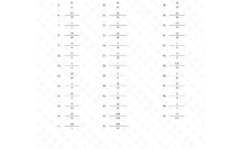 分数加减混合第71~90篇（初级）答案_编码0121-6年级数学口算计算_口算题（适合5年级）_分数-加减混合（280篇）_（分数）加减混合初级（100篇）
