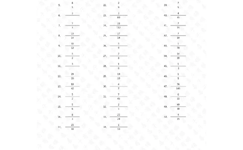 分数加减混合第71~90篇（初级）答案_编码0121-6年级数学口算计算_口算题（适合5年级）_分数-加减混合（280篇）_（分数）加减混合初级（100篇）