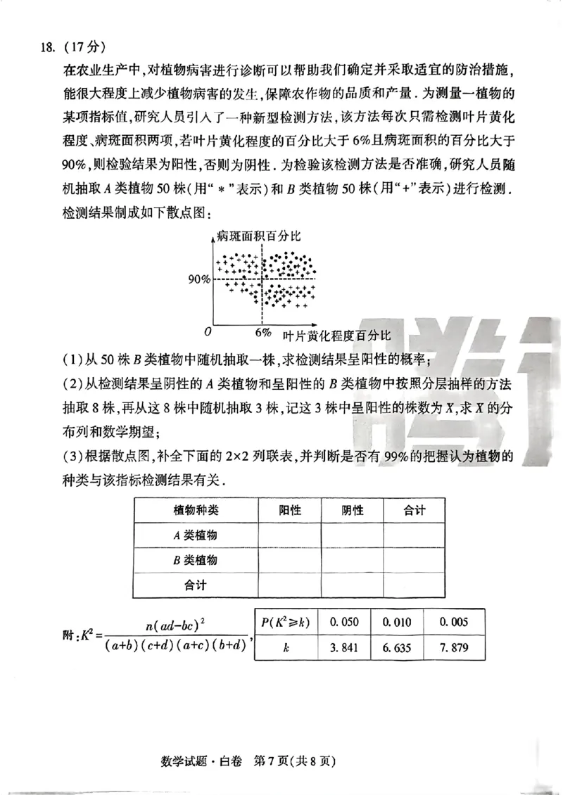 白卷数学_2024高考押题卷_32024腾远黑白卷_2024腾远高考黑白卷（新课标卷）_白卷