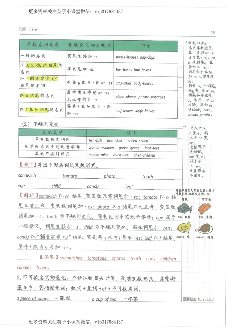 英语小学学霸笔记_赠送小初高学霸笔记等_赠_小学学霸笔记