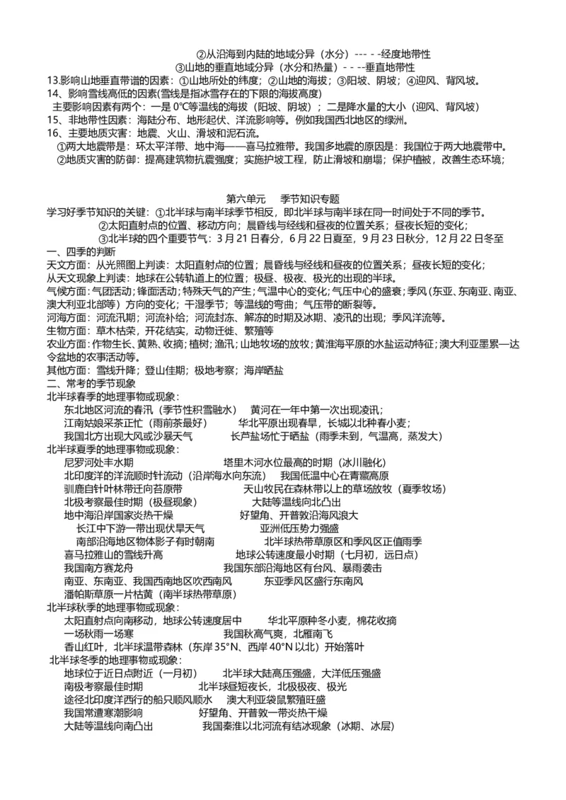 品优教学高中地理必背知识点_赠送小初高学霸笔记等_小初高知识点_小初高知识点_高考地理知识点