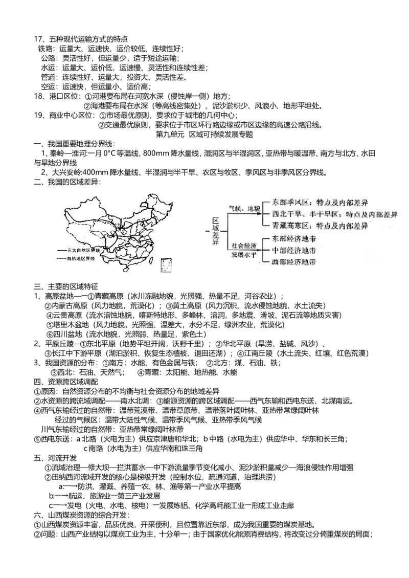 品优教学高中地理必背知识点_赠送小初高学霸笔记等_小初高知识点_小初高知识点_高考地理知识点