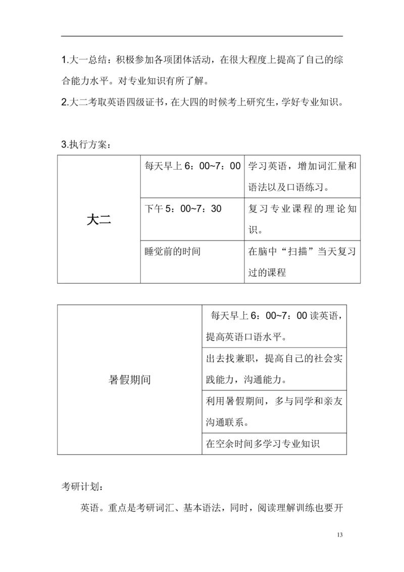 成为一个高级软件工程师大学生职业生涯规划书(参考档)_E6-职业规划_94其他专业