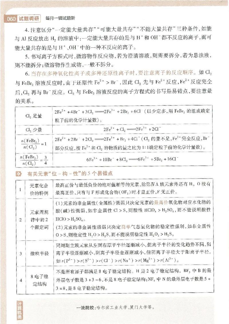 试题调研第十辑化学_2023高考押题卷_试题调研8910期考前推荐看的三期_试题调研第十期考前抢分必备_试题调研第十辑