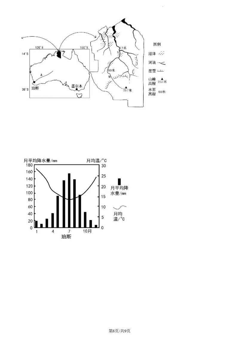 精品解析：江苏省扬州市高邮市2023-2024学年高三上学期开学考试地理试题（原卷版）_2023年9月_01每日更新_16号_2024届江苏省高邮市高三上学期期初学情调研测试