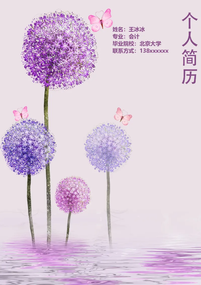 68_10000+PPT模板大礼包_大学生个人简历PPT模板_个人简历-Word版保存下载编辑_四页简历116款