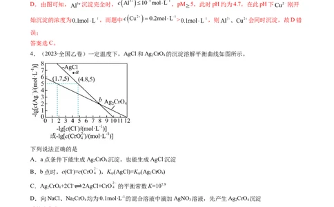 专题10水溶液中的离子反应与平衡-五年（2019-2023）高考化学真题分项汇编（全国通用）（解析版）_赠送：2008-2024全套高考真题_高考化学真题