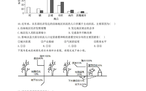 河南省漯河市高级中学2023&mdash;2024学年高三（上）摸底考试地理(1)_2023年8月_028月合集_2024届河南省漯河市高级中学高三（上）摸底考试